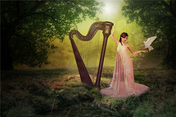 Traumdeutung über die Harfe