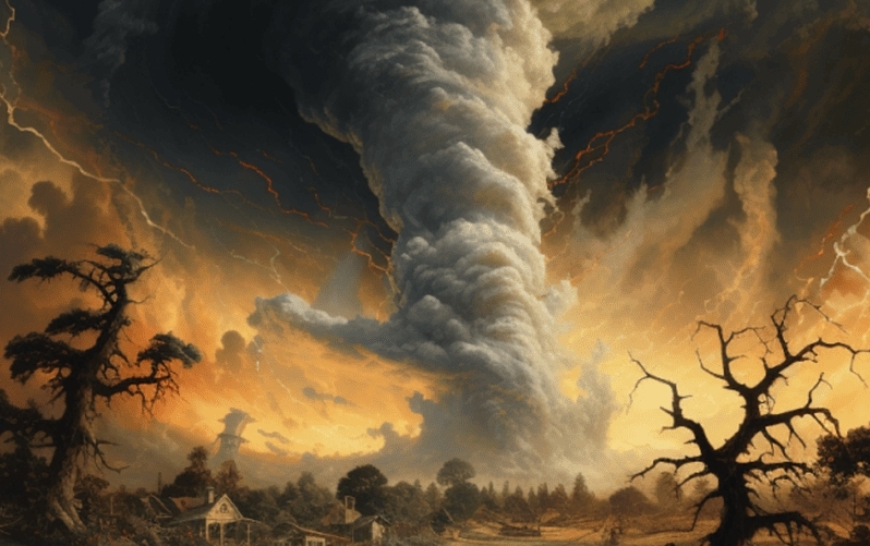 Träumen Sie von einem Tornado (Bedeutung + 9 Gründe, warum)